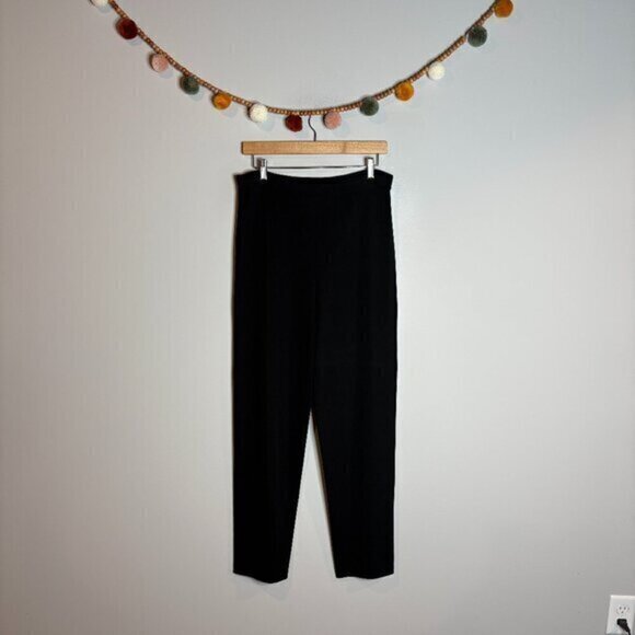 Misook black knit pull on pants - Picture 1 of 4